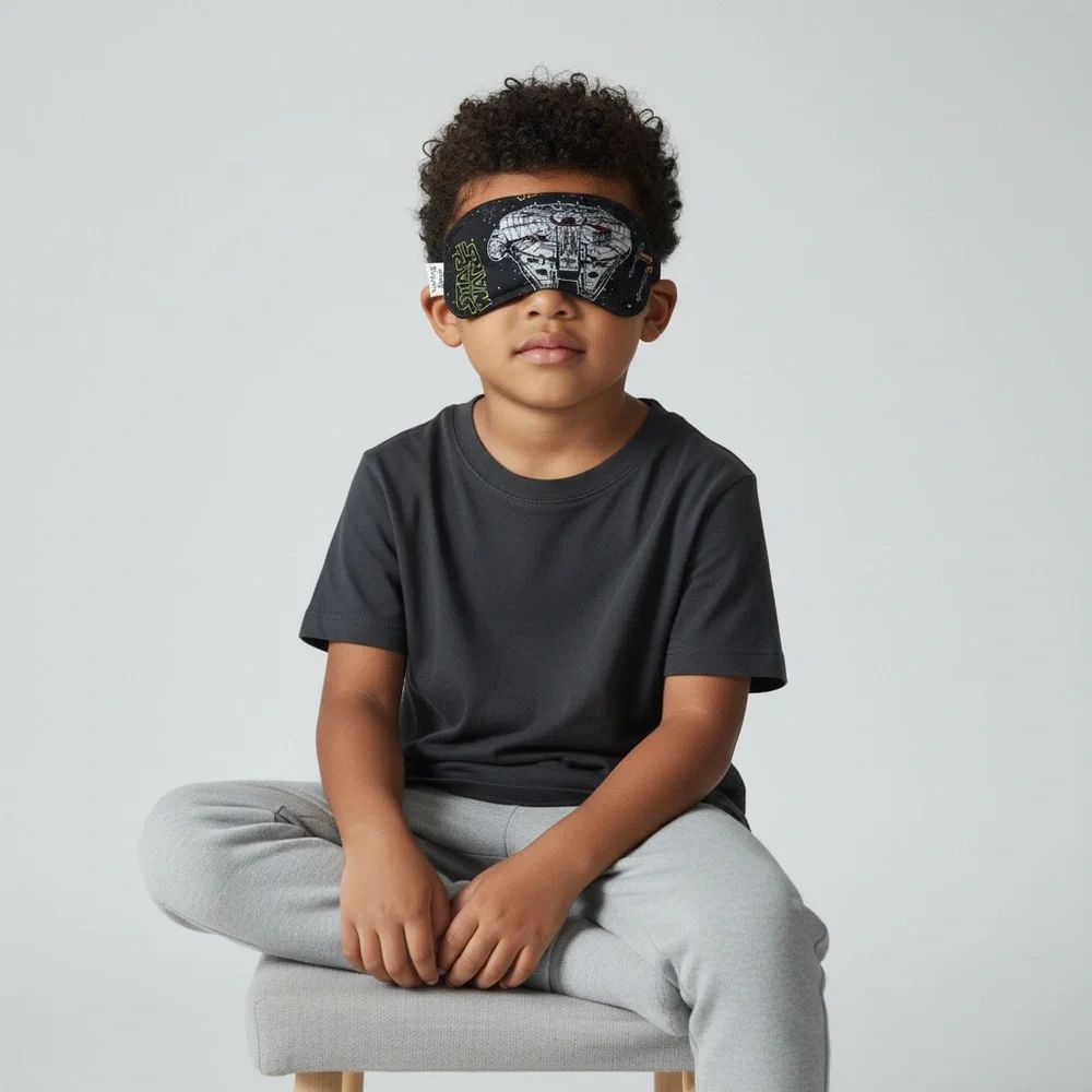 Star Wars Millennium Falcon Theme Kids Sleep Mask - Black